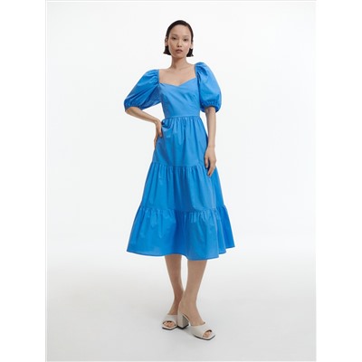 Baumwollkleid mit Rüschen
