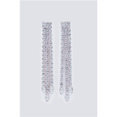 Pendientes cascada piedras brillantes