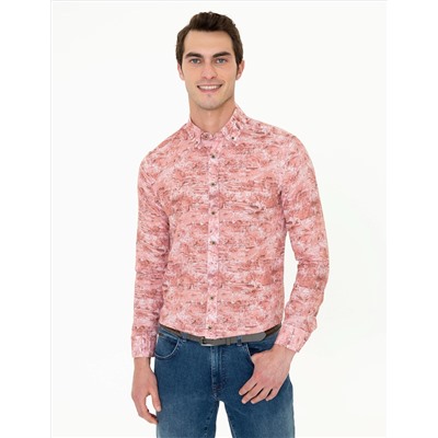 Somon Slim Fit Uzun Kollu Gömlek