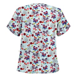 Happy Scrubs® Oh Happy Day Amazing Aqua Scrub Top
