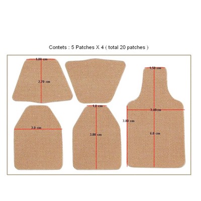 Wrinkle Care Tape Тейпы для лица против морщин 	1Pack (5 Patches*4ea)