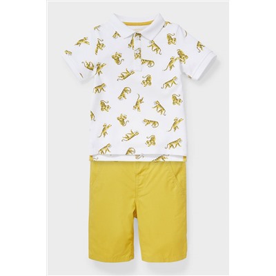 Set - Poloshirt und Shorts - Bio-Baumwolle