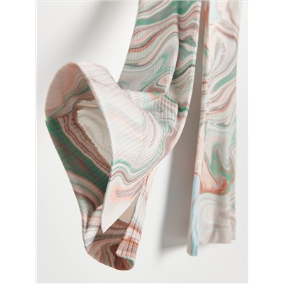 Hose aus Rippstrickjersey