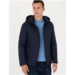 Lacivert Slim Fit Mont