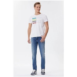Lee Cooper Erkek Beyaz T-Shirt 107-222LCM242002