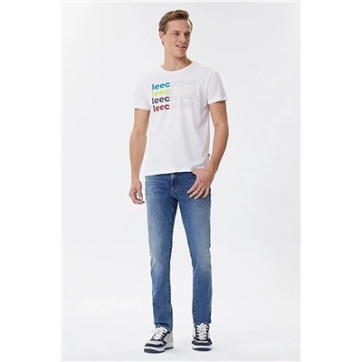 Lee Cooper Erkek Beyaz T-Shirt 107-222LCM242002