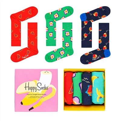Happy Socks Food For Thought Geschenkset Socken 4 Paar XFFT09-0200