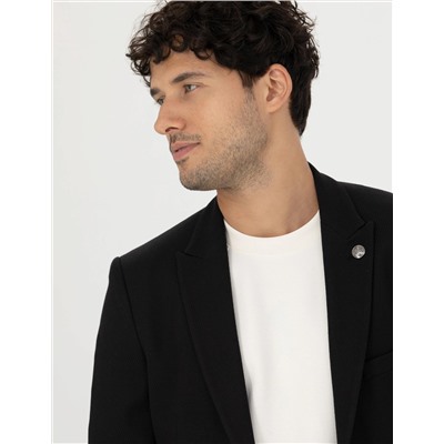Siyah Ekstra Slim Fit Blazer Ceket