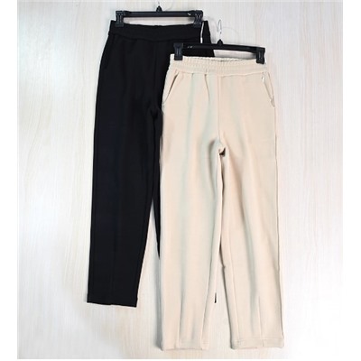 Женские облегающие повседневные брюки с высокой талией  на флисовой подкладке