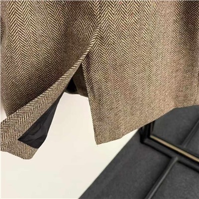 Модный клетчатый пиджак в стиле ретро   BOTTEG*A VENETT*E