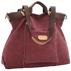 Z-joyee Women Shoulder bags Casual Vintage Hobo Canvas Handbags Top Handle Tote Crossbody Shopping Bags