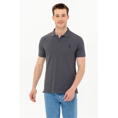 Erkek Antrasit Basic Polo Yaka Tişört