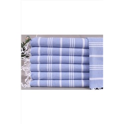 Kayra Export, Peştemal Mavi Bulaşık Kurulama Bezi Küçük Boy 60x100 Cm Pamuk Peştemal