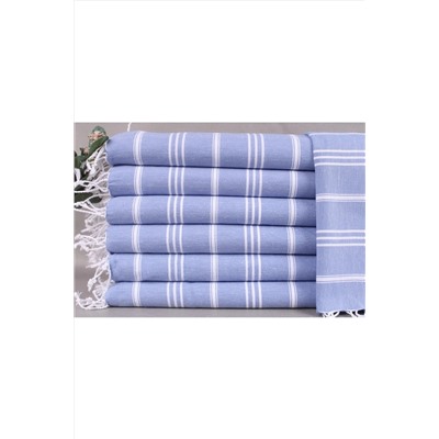 Kayra Export, Peştemal Mavi Bulaşık Kurulama Bezi Küçük Boy 60x100 Cm Pamuk Peştemal