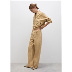 Jeans wideleg loose tiro bajo