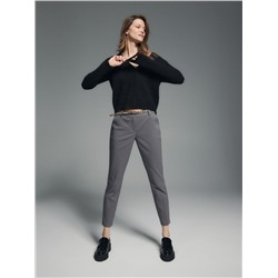Zigarettenhose mit Gürtel