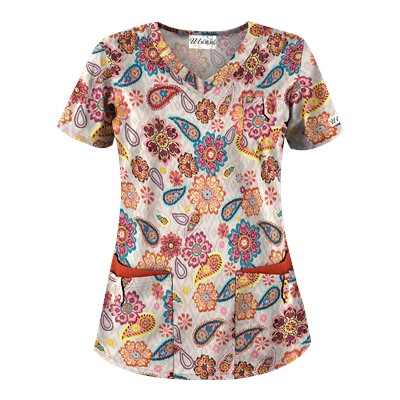 UA Flower Child Sand Scrub Top