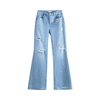 Vaquero flare Azul claro
