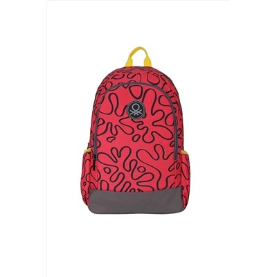 United Colors of Benetton Benetton Ilkokul Sırt Çantası 70311 Kırmızı 43x28x13cm