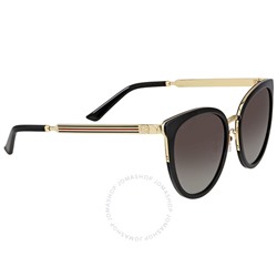 GUCCI Grey Gradient Round Ladies Sunglasses