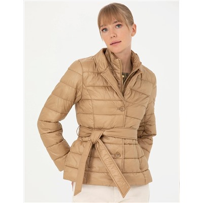 Bej Slim Fit Mont