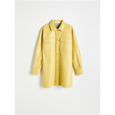 Hemdjacke aus Kunstleder