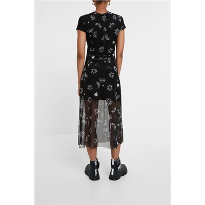 Vestido midi floral