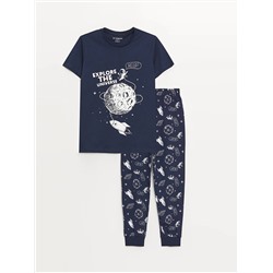 LC Waikiki Bisiklet Yaka Baskılı Kısa Kollu Erkek Çocuk Pijama Takımı, LCW Kids                                            
                                            Bisiklet Yaka Baskılı Kısa Kollu Erkek Çocuk Pijama Takımı