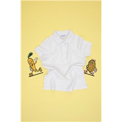 U.S. Polo Assn., Kız Çocuk Beyaz Polo Yaka Basic Tişört 50306036-vr013