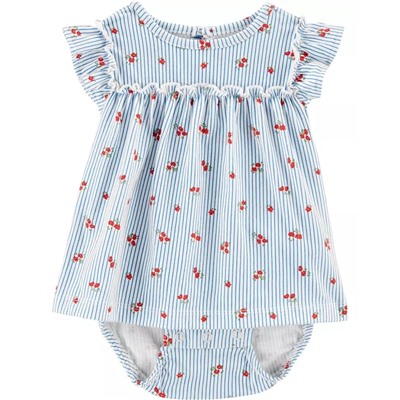 Carter's | Baby Ruffle Gingham Jersey Sunsuit