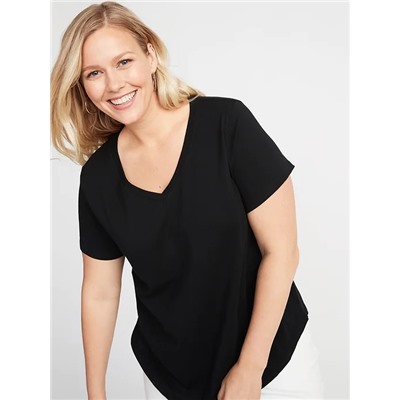 EveryWear Plus-Size V-Neck Tee