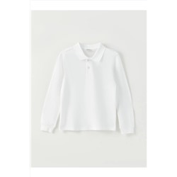 LC Waikiki, Polo Yaka Basic Uzun Kollu Erkek Çocuk Tişört