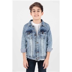 AHENGİM Kids Erkek Çocuk Ceket Erkek Çocuk Kot Ceket Ak888176 1-2-10000941