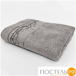 28325090-37Pl Полотенце бамбуковое Palmyra 50х90 серебро