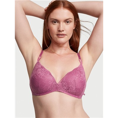 VICTORIA'S SECRET Sexy Tee Wireless Fleur Noir Lace Push-Up Bra