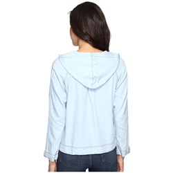 Long Sleeve Short Hooded Jacket