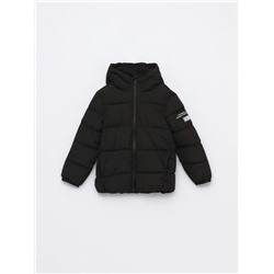 QUILTED JACKET WITH SLOGAN