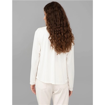 Ekru Comfort Fit Bluz