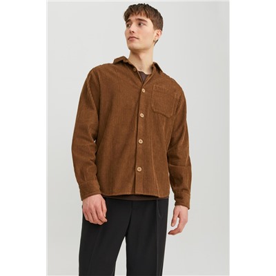 Camisa de terciopelo Marrón