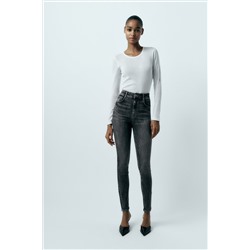HIGH-RISE SKINNY SCULPT TRF JEANS
