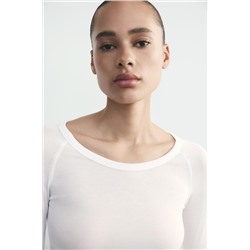 VISCOSE LONG SLEEVE T-SHIRT