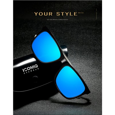 IQ30048 - Солнцезащитные очки ICONIQ P0733 Black gun leg ice blue