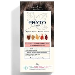 Phyto Coloration Permanente - Pigments Végétaux - 5 Châtain Clair
