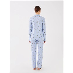 LC Waikiki Gömlek Yaka Desenli Uzun Kollu Kadın Pijama Takımı, LCW DREAM                                            
                                            Gömlek Yaka Desenli Uzun Kollu Kadın Pijama Takımı