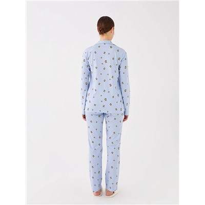 LC Waikiki Gömlek Yaka Desenli Uzun Kollu Kadın Pijama Takımı, LCW DREAM                                            
                                            Gömlek Yaka Desenli Uzun Kollu Kadın Pijama Takımı