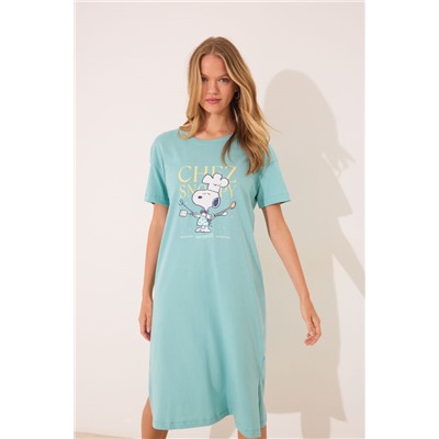 Camisón largo 100% algodón Sebastián verde