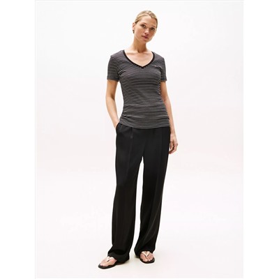 Stripe V-Neck Favorite T-Shirt