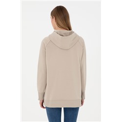Kadın Taş Kapüşonlu Sweatshirt