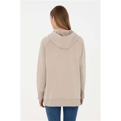 Kadın Taş Kapüşonlu Sweatshirt