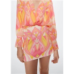 Minifalda estampada -  Mujer | MANGO OUTLET Melilla